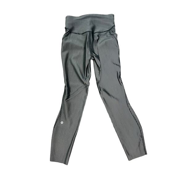 Lululemon Womens Athletic Pants Gray Pinstripe Size 6 Athleisure - Picture 3 of 7